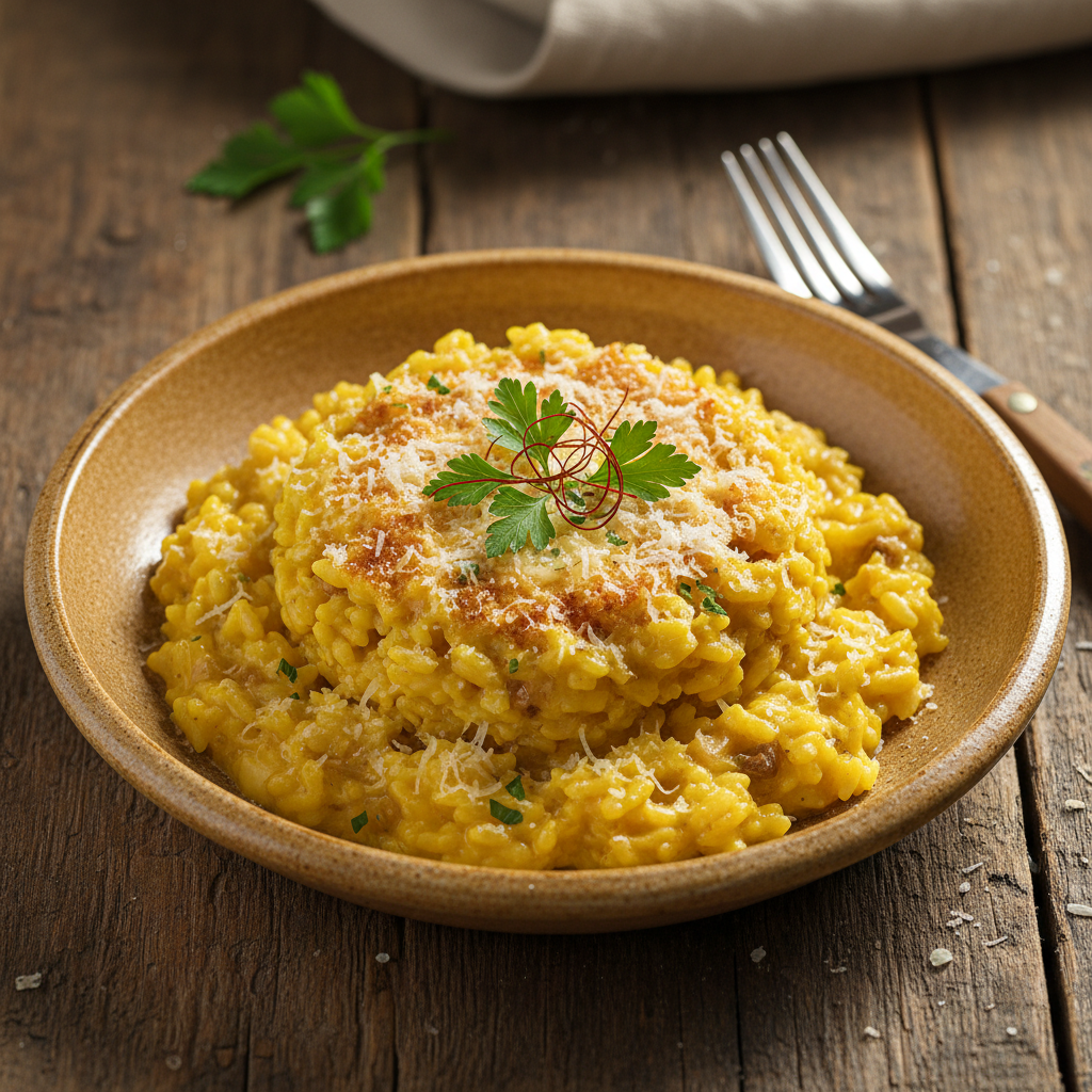 Risotto alla Milanese (Risotto Mailänder Art)