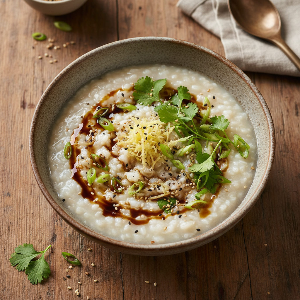 Herzhafter Reisbrei (Deutsche Congee-Interpretation)