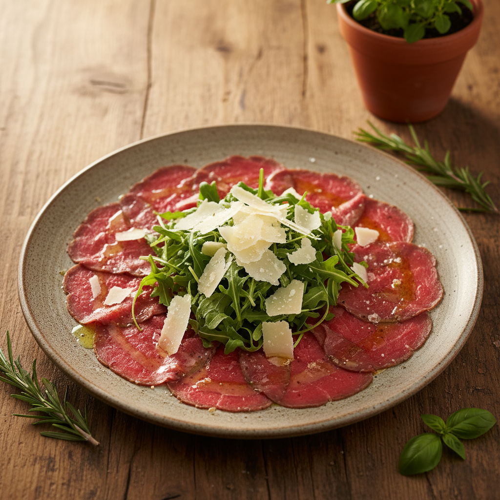Carpaccio di Manzo (Rinder-Carpaccio)