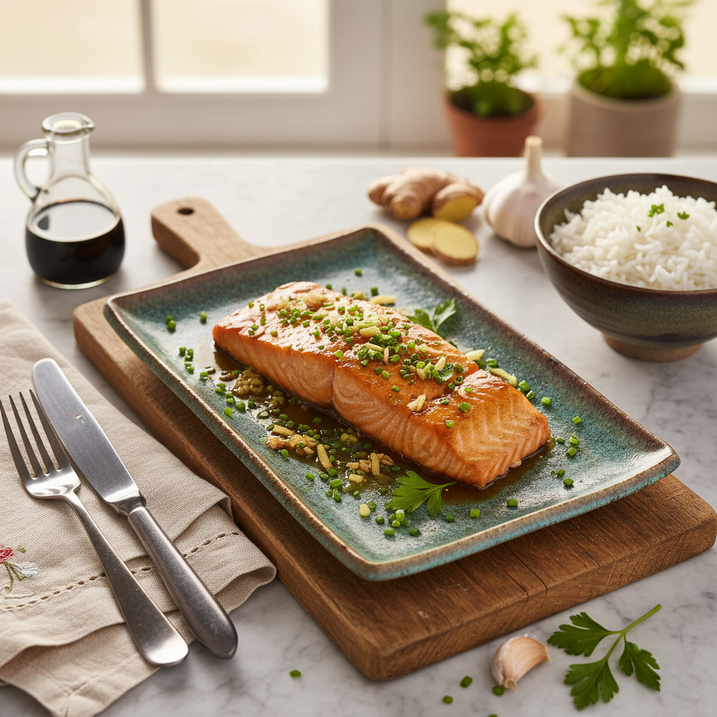 Teriyaki Lachs (Japanischer Teriyaki Lachs)