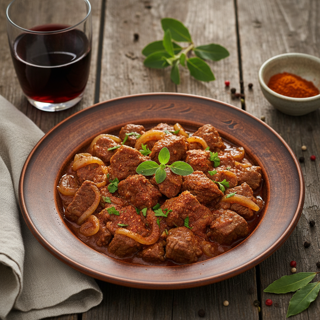 Deutsches Rindergulasch (German Beef Goulash)