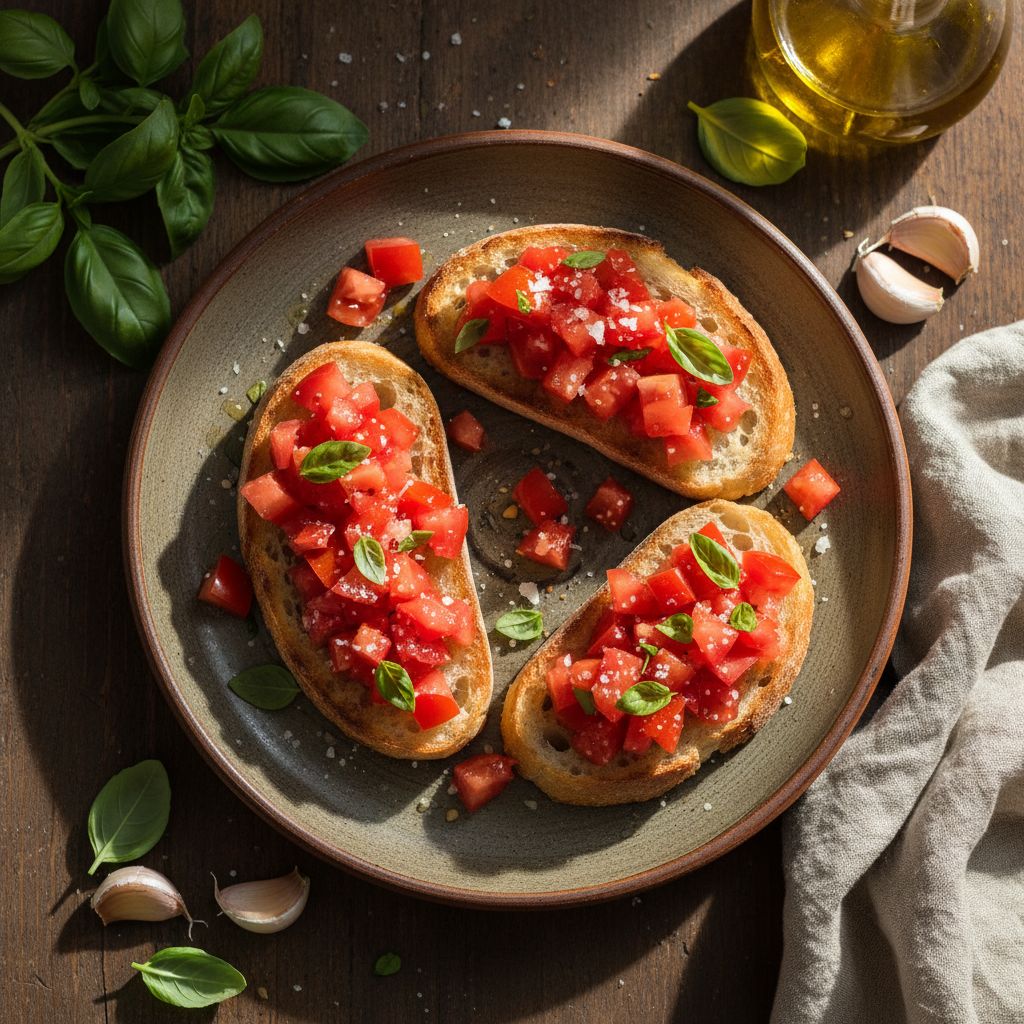 Bruschetta al Pomodoro (Bruschetta mit Tomate)