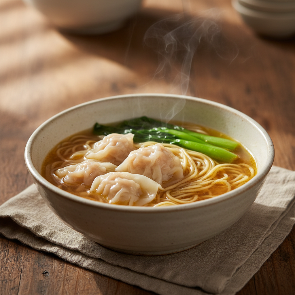 Wonton-Nudelsuppe (Hongkonger Wonton Nudelsuppe)