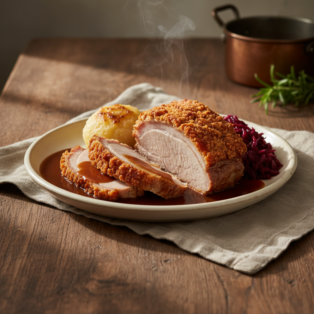 Schweinebraten mit Kruste (Crispy Pork Roast)