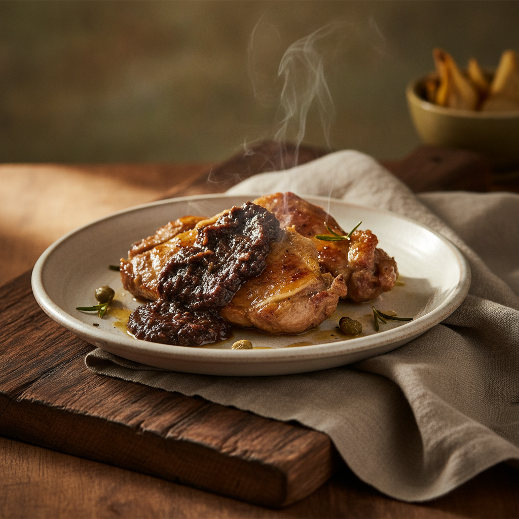 Abbacchio alla Romana — Roman Suckling Lamb with Anchovy and Vinegar