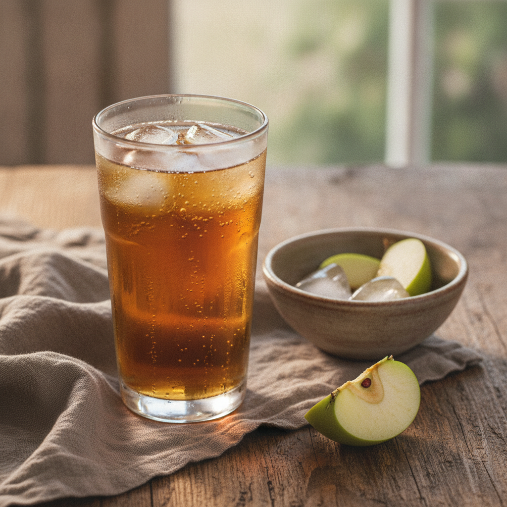 Refreshing Apple Juice Spritzer with Sparkling Water