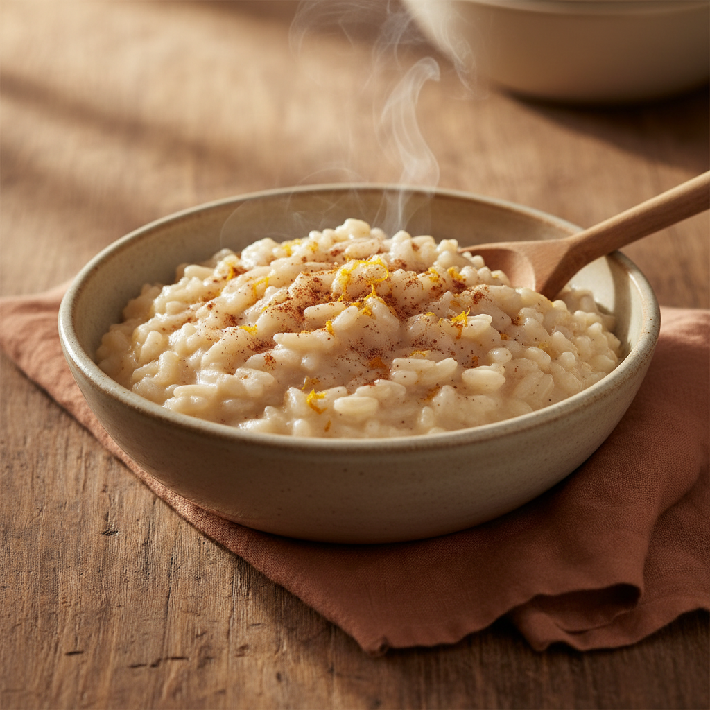 Arroz con Leche — Mexican rice pudding with cinnamon