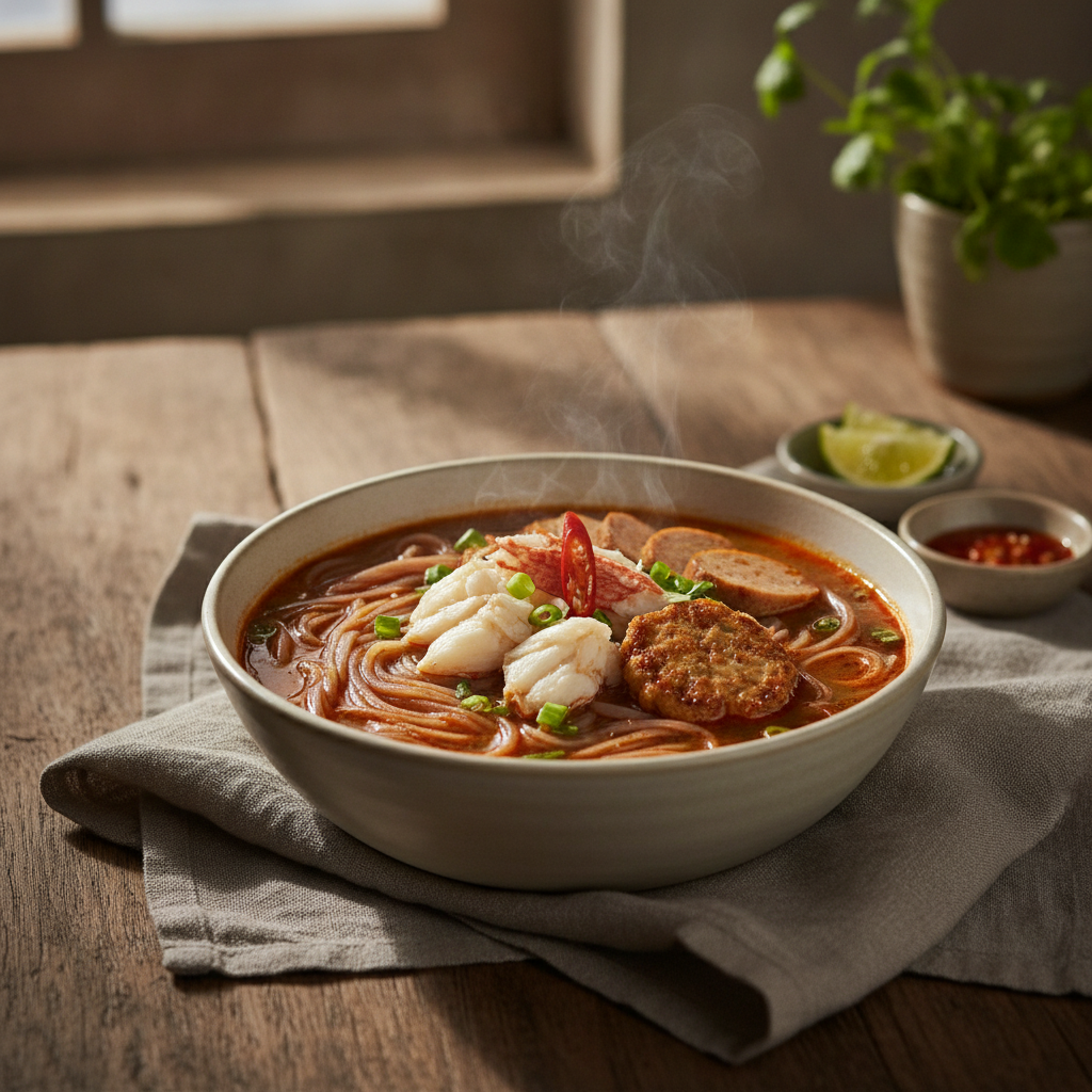 Hai Phong Red Noodle Soup with Crab
