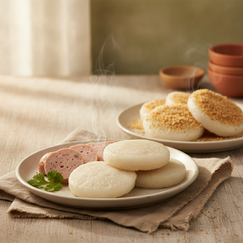 Chewy White Sticky Rice Cake