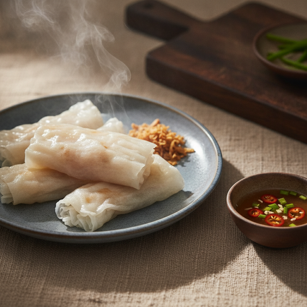 Steamed Wet Rice Paper Sheets
