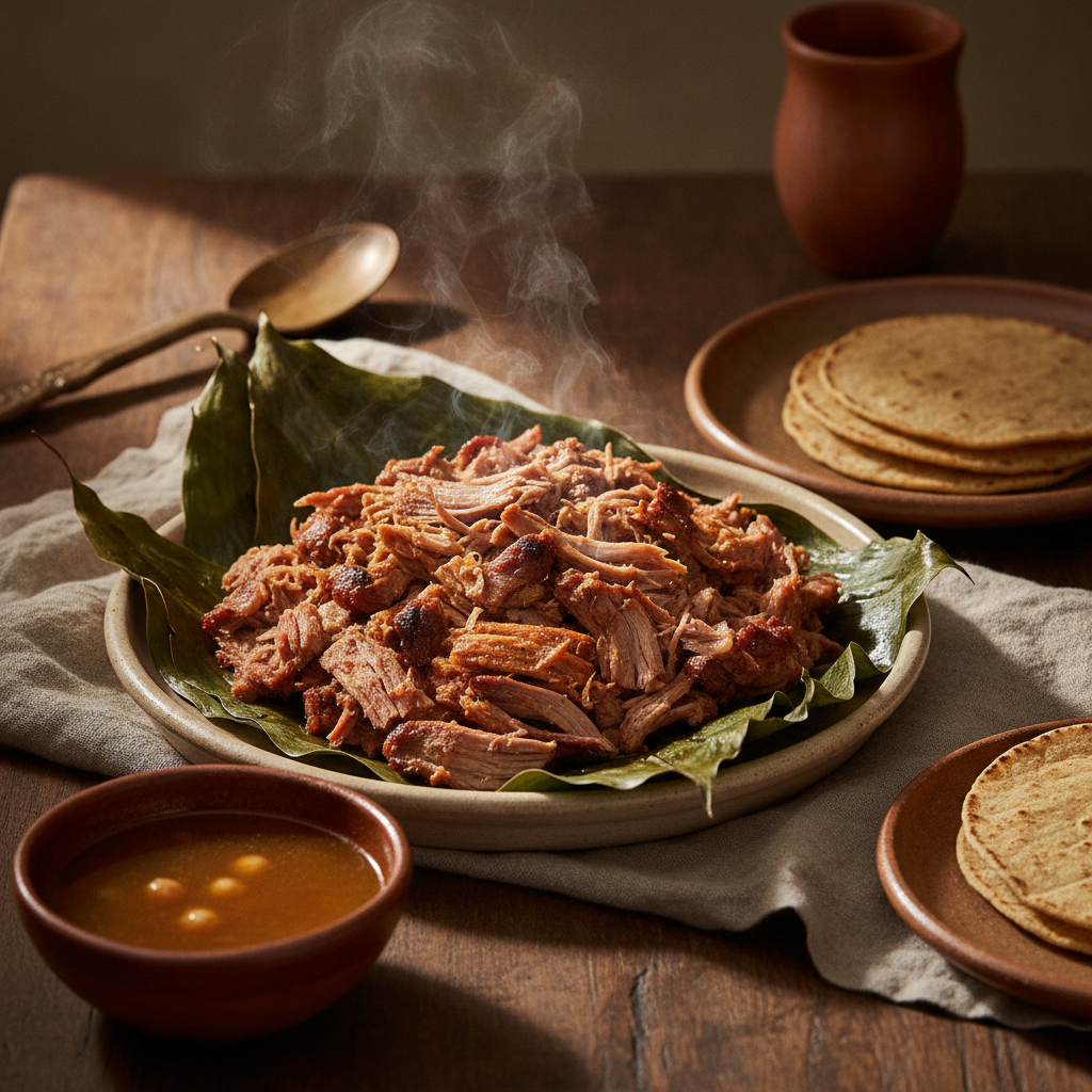 Barbacoa de Borrego: Slow-Braised Lamb Wrapped in Maguey Leaves