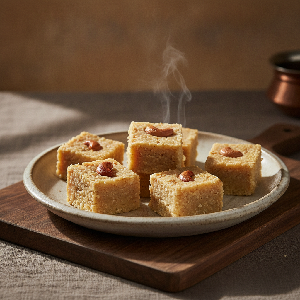 Traditional Indian Milk Fudge Sweet