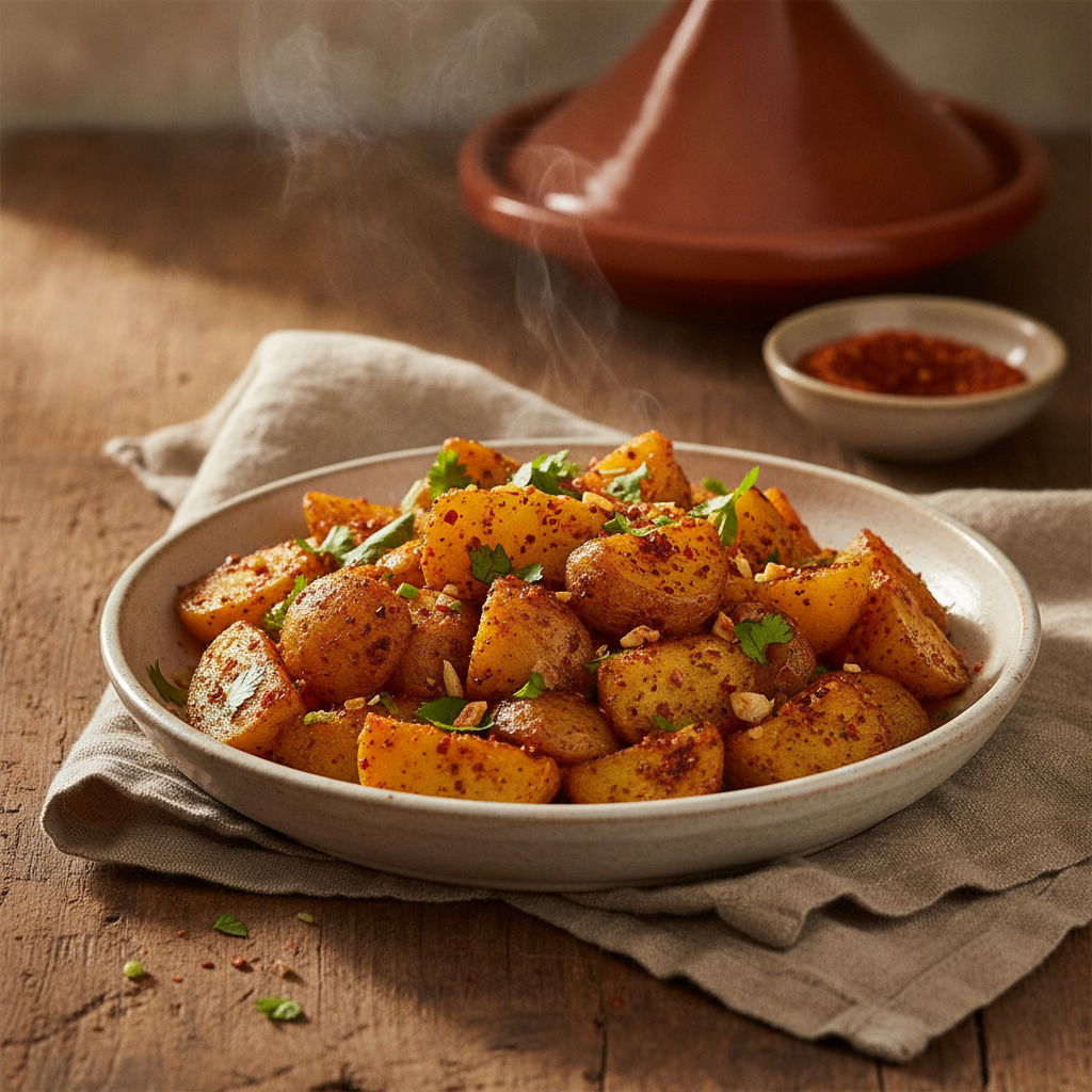 Batata Harra: Spicy Cilantro Garlic Lebanese Potatoes