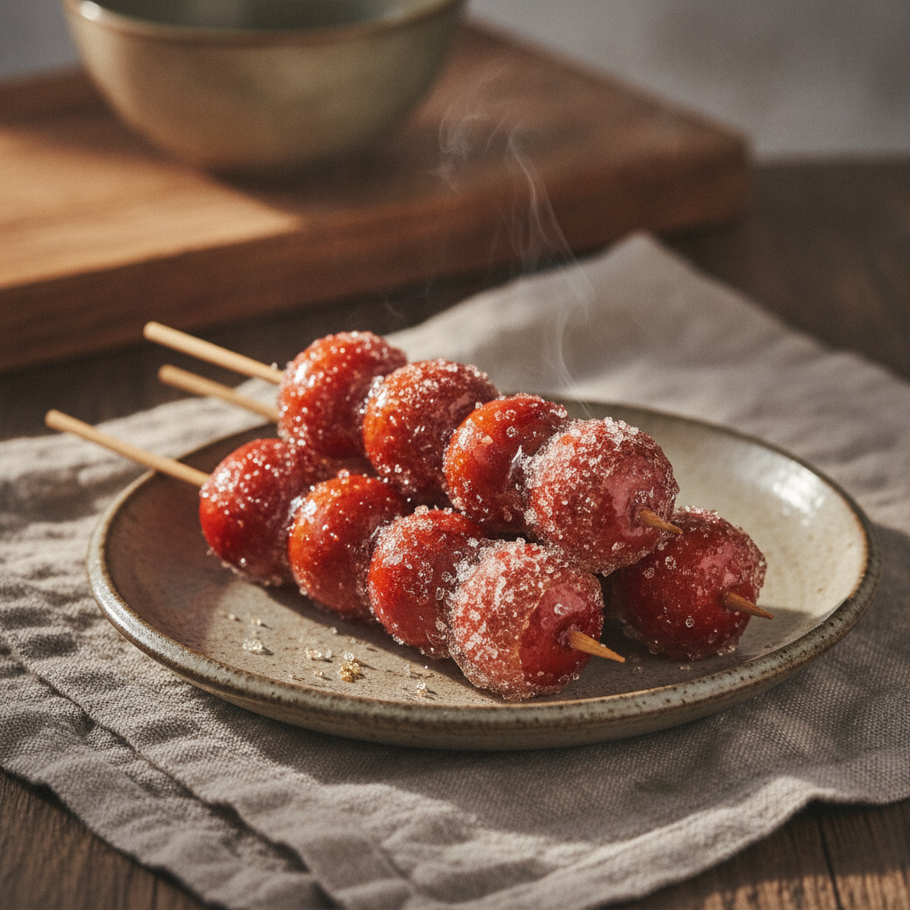 Bing Tang Hu Lu — Beijing's Crackle-Coated Hawthorn Street Skewers