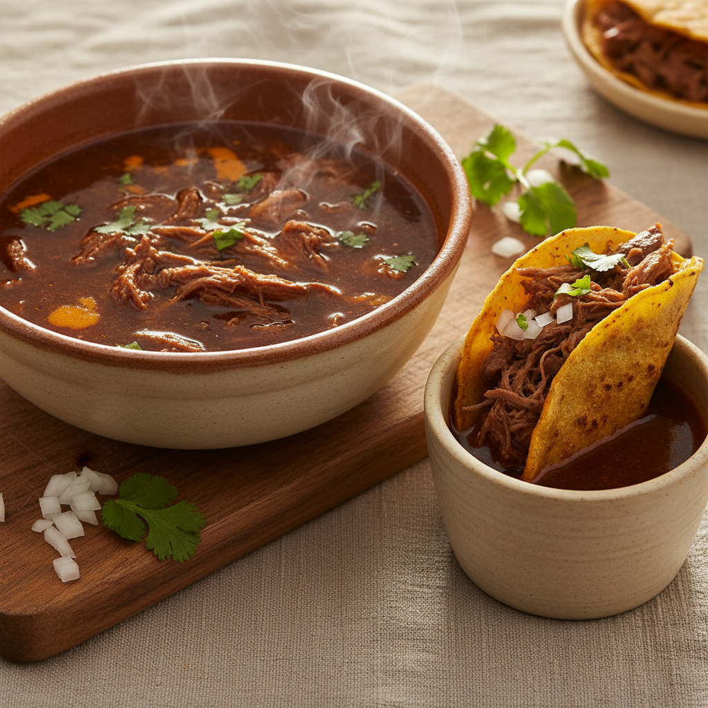 Birria de Res — Jalisco-style beef stew with consomé