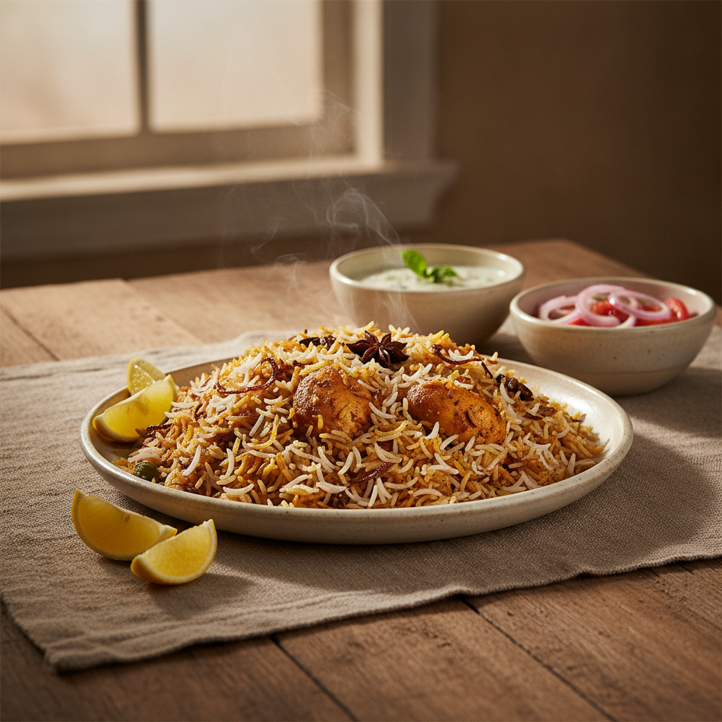 Chicken Dum Biryani: The Layered Spiced Rice Done Right