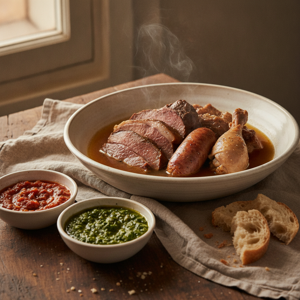 Gran Bollito Misto with Salsa Verde and Salsa Rossa