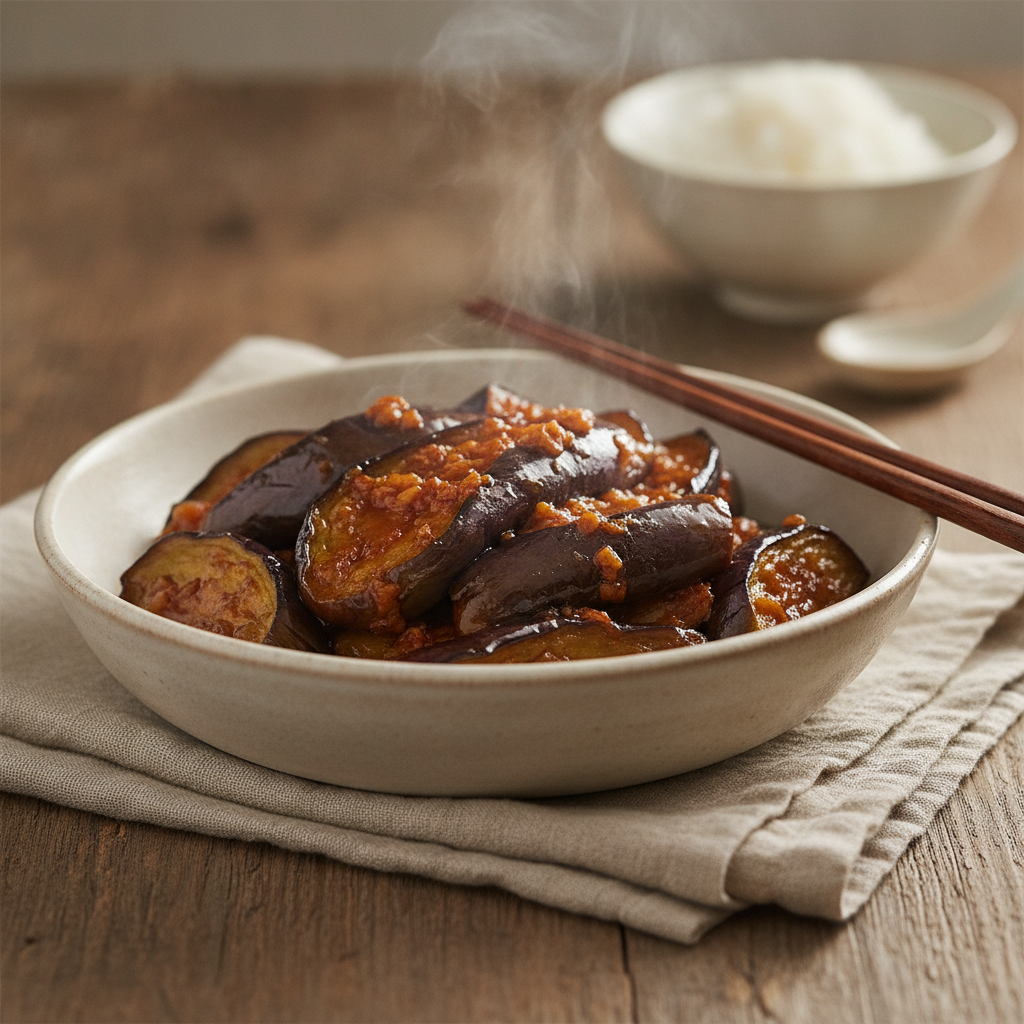 Braised Eggplant with Garlic Sauce Home Style