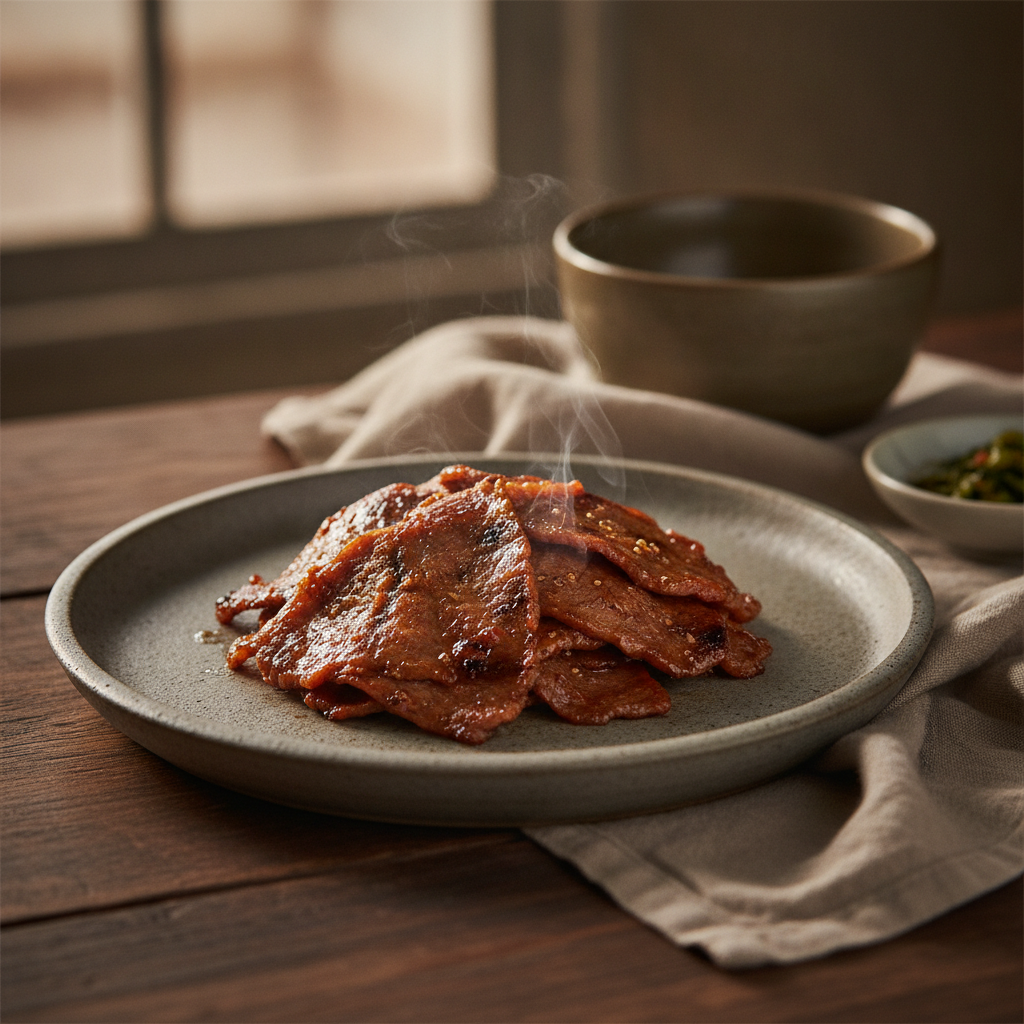 Marinated Grilled Thinly Sliced Beef