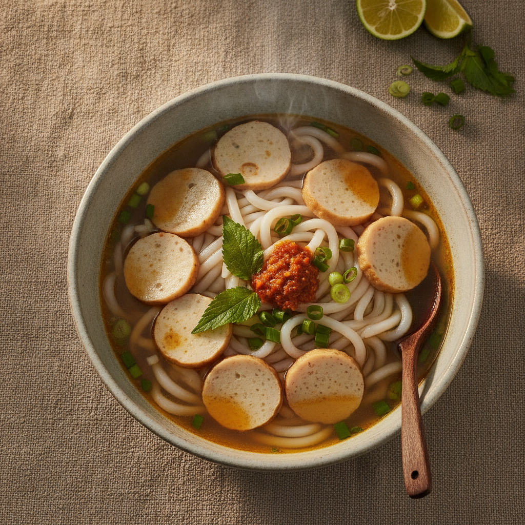 Da Nang Style Fish Cake Noodle Soup