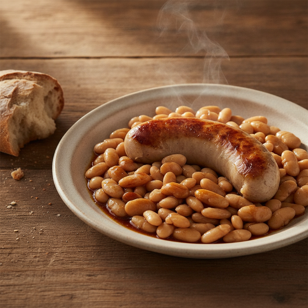 Butifarra amb Mongetes — Catalan Sausage with White Beans