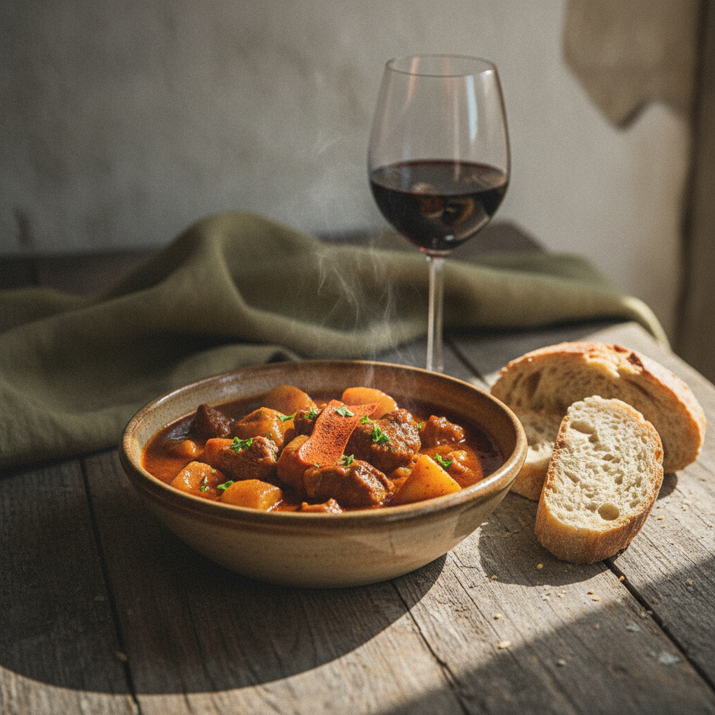 Caldereta Extremeña de Cordero — Extremaduran Lamb Stew with Liver Thickener
