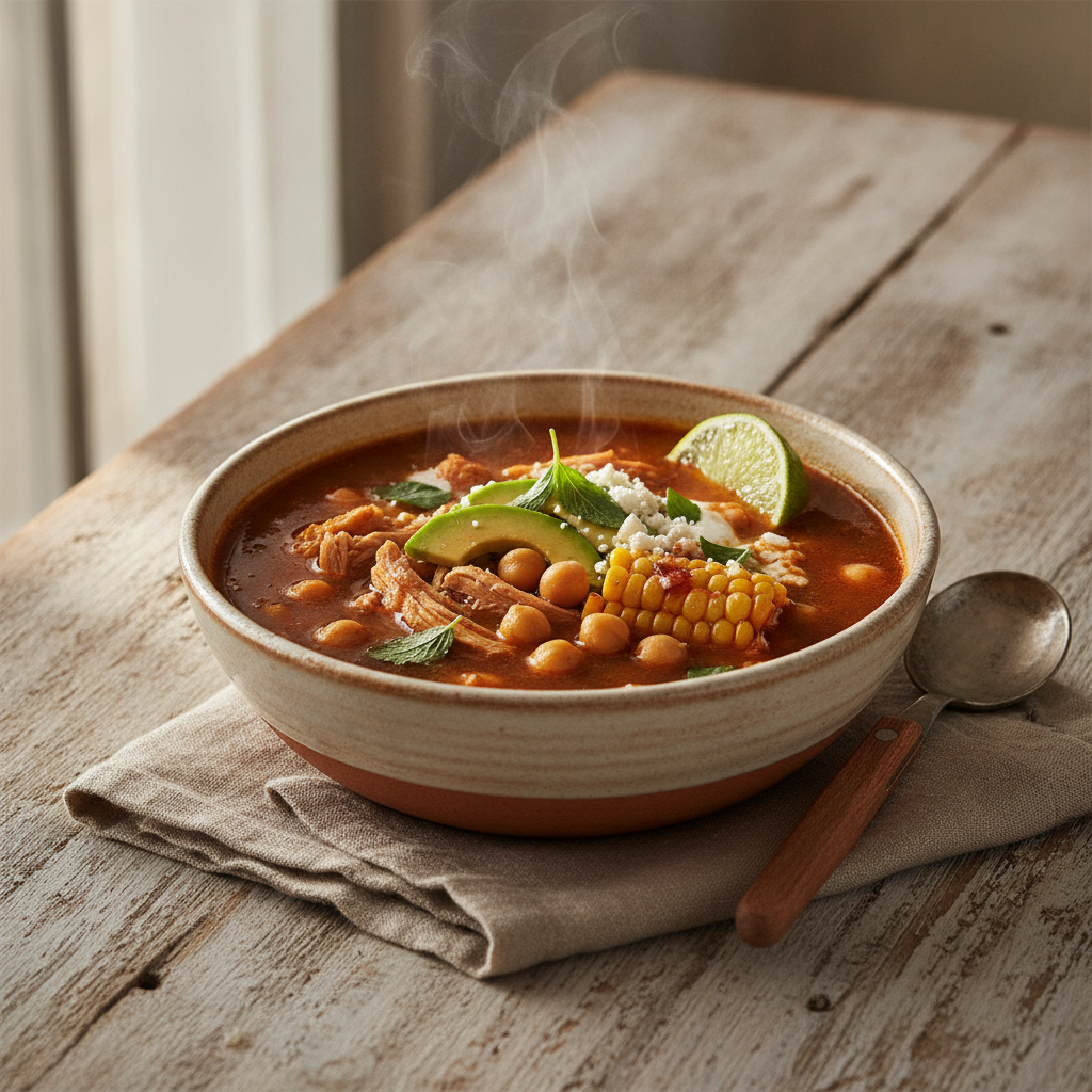 Caldo Tlalpeño: Mexico City’s Chipotle Chicken and Chickpea Soup