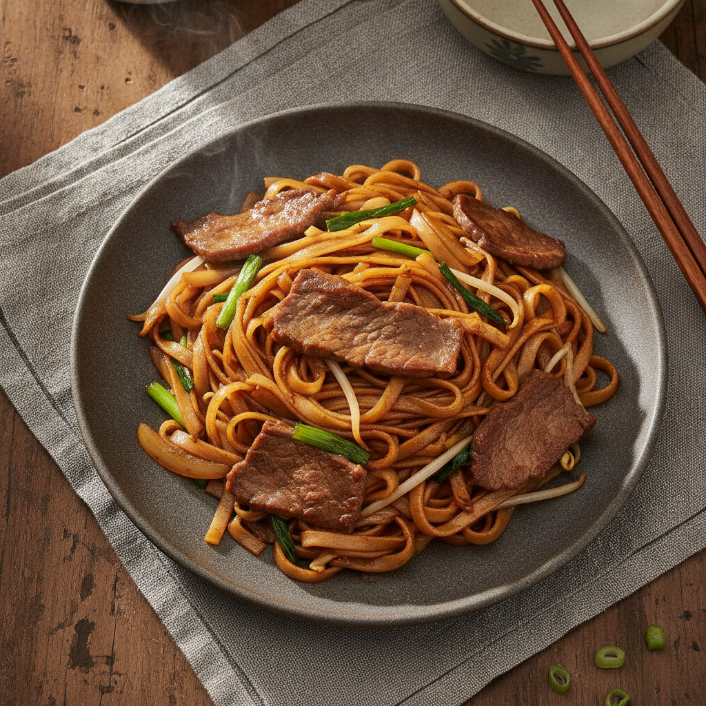 Beef Chow Fun (干炒牛河): Cantonese Flat Noodles with Real Wok Hei