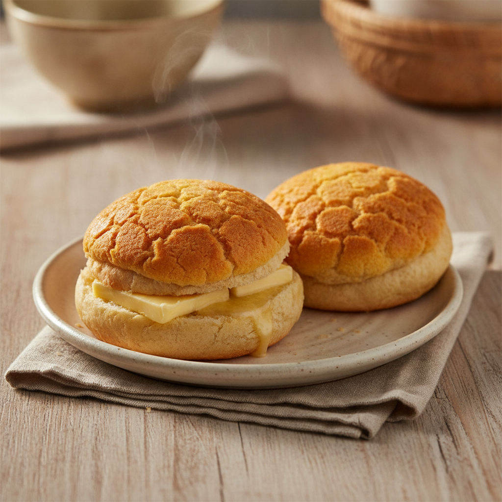 Cantonese Pineapple Buns (Bolo Bao) with Butter Slab