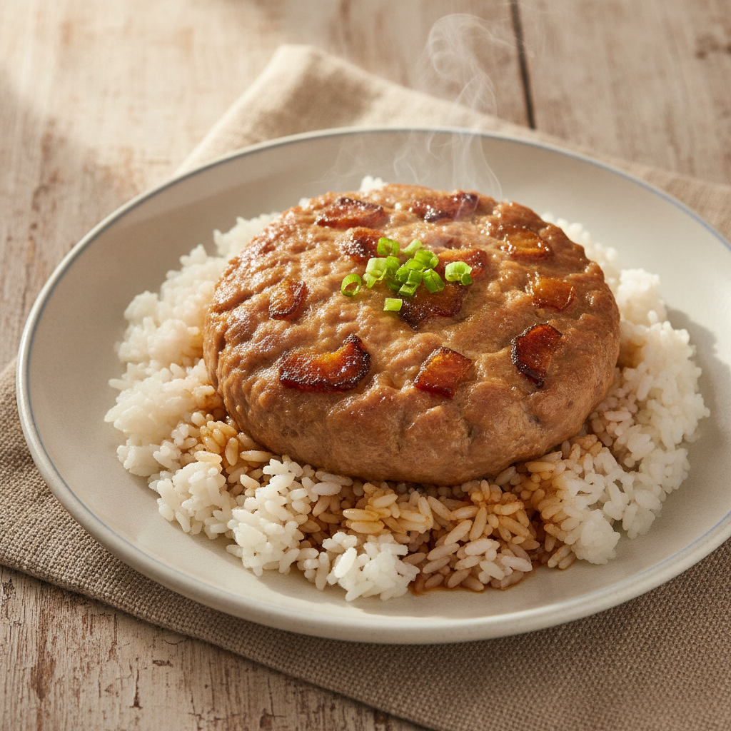 Cantonese Steamed Pork Patty with Salted Fish (Xian Yu Zheng Rou Bing)