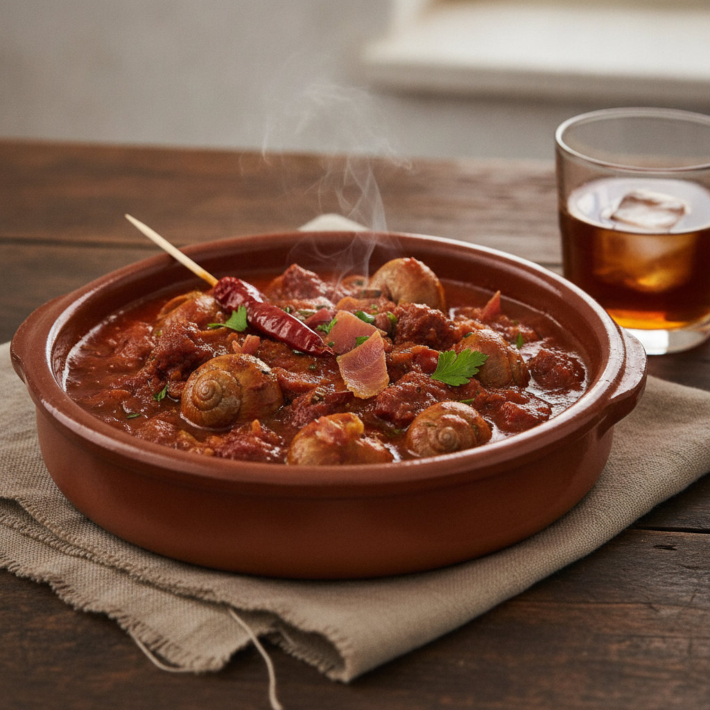 Caracoles en Salsa: Spanish Snails in Spicy Tomato and Herb Sauce