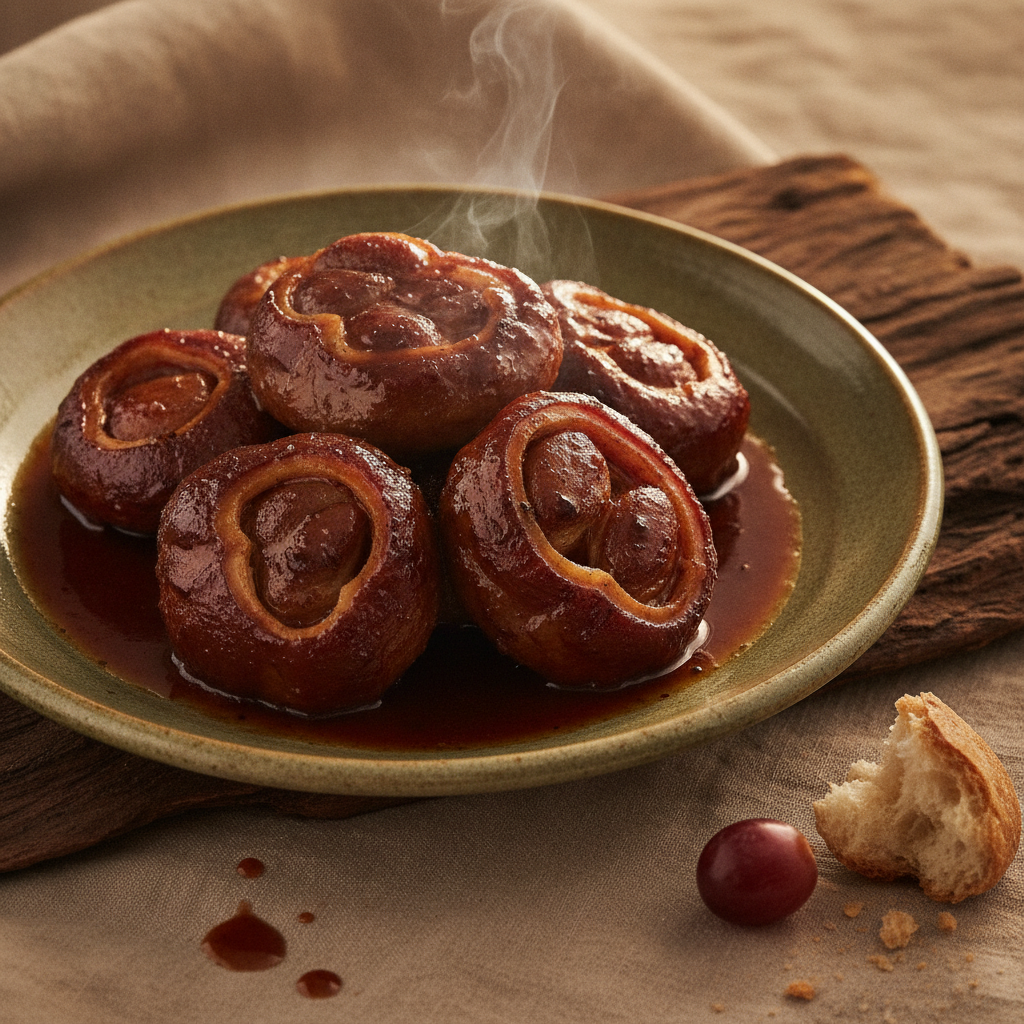 Carrilleras de Cerdo: Slow-Braised Pork Cheeks with Fino Sherry and Red Wine