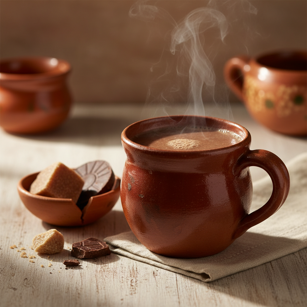 Champurrado — Thick chocolate masa atole
