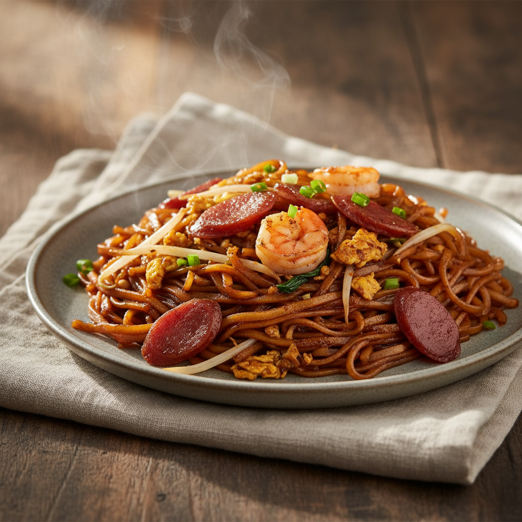 Char Kway Teow: Wok-Fried Rice Noodles, Cantonese-Singaporean Style