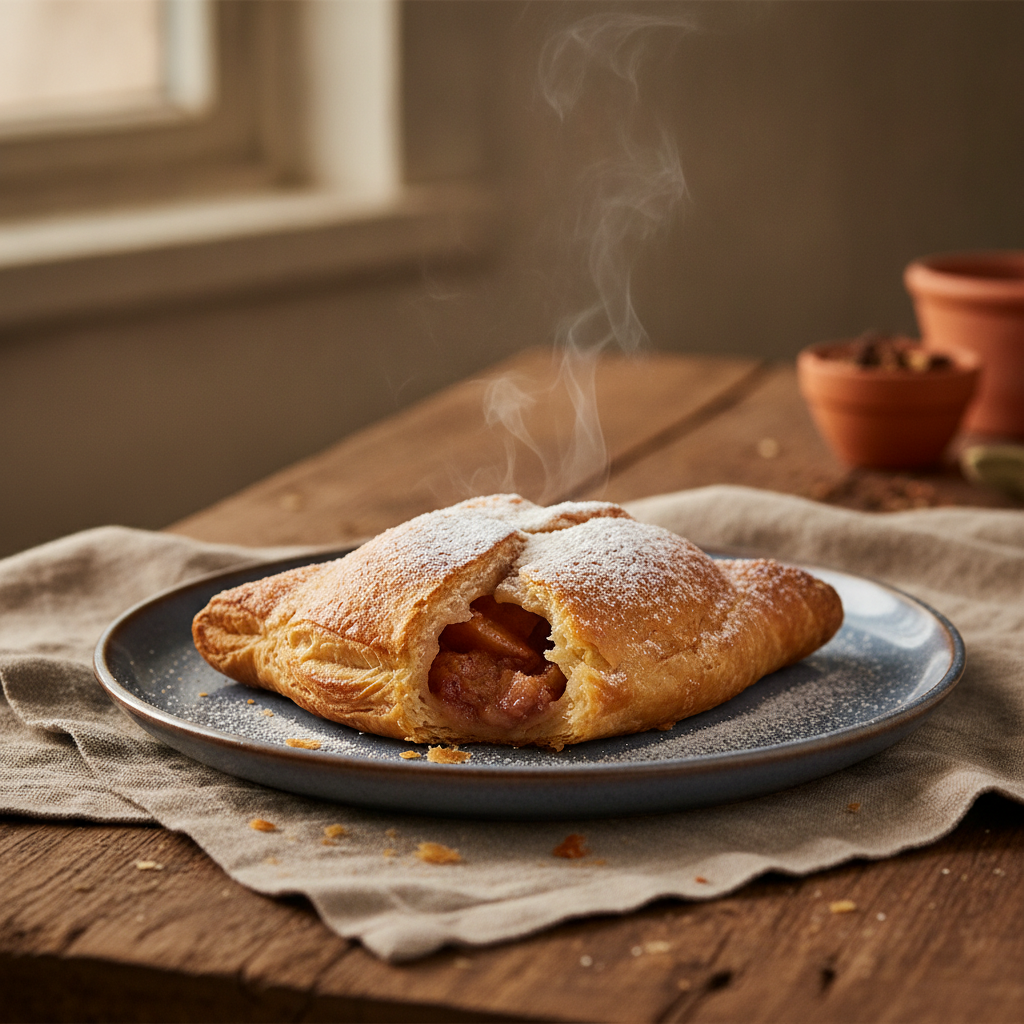 Chausson aux Pommes: Traditional French baked apple turnover