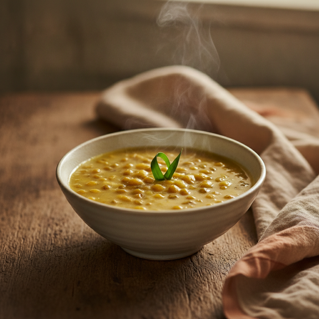 Sweet Mung Bean Pudding, a Traditional Vietnamese Dessert