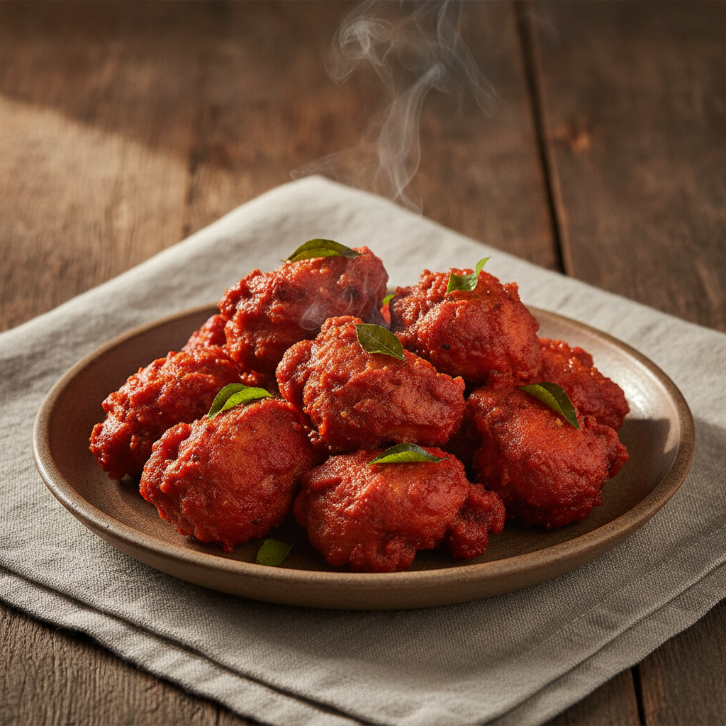 Chicken Sixty Five: Spicy Deep Fried Chicken Snack