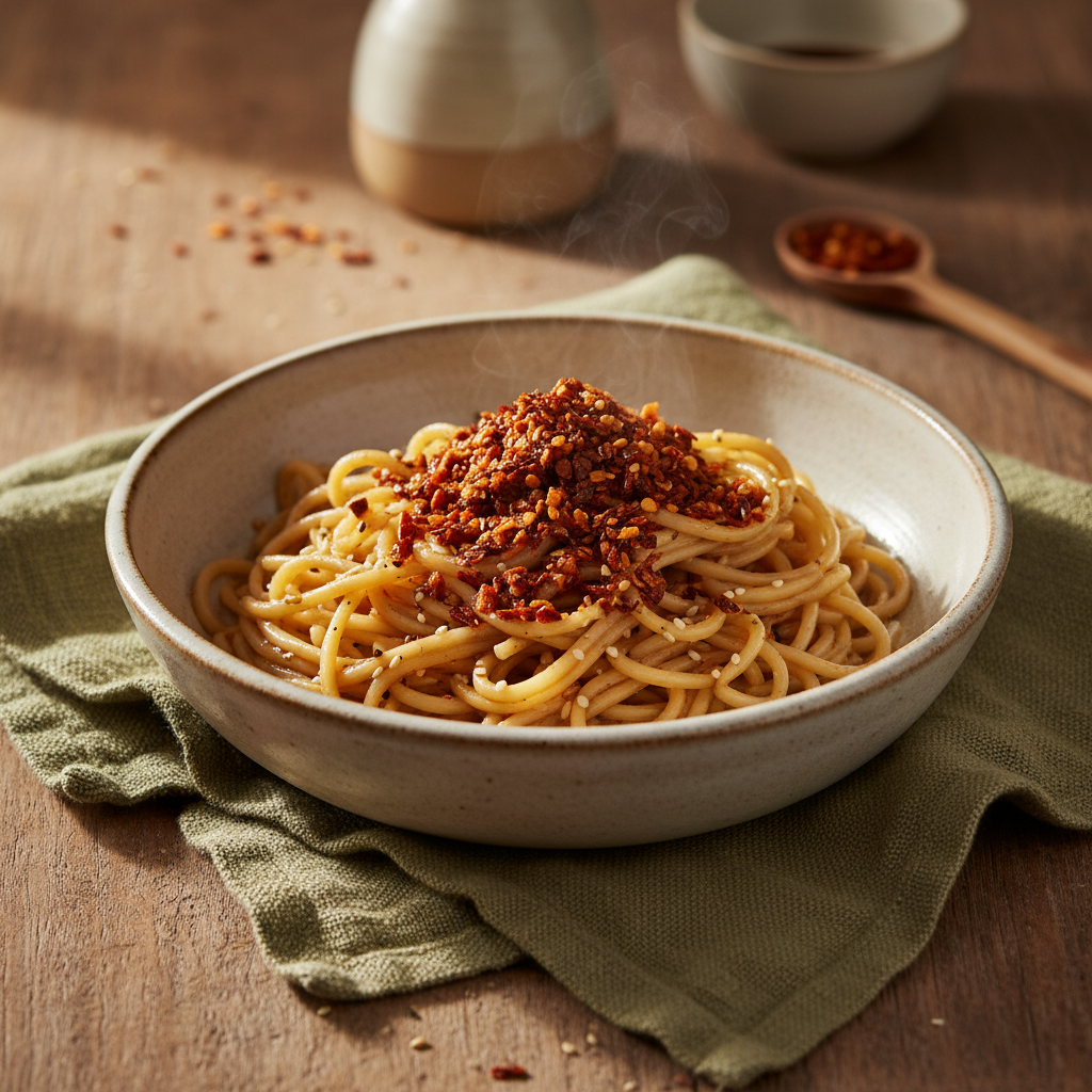 Chili Crisp Noodles: Cold Sesame Noodles with Texture
