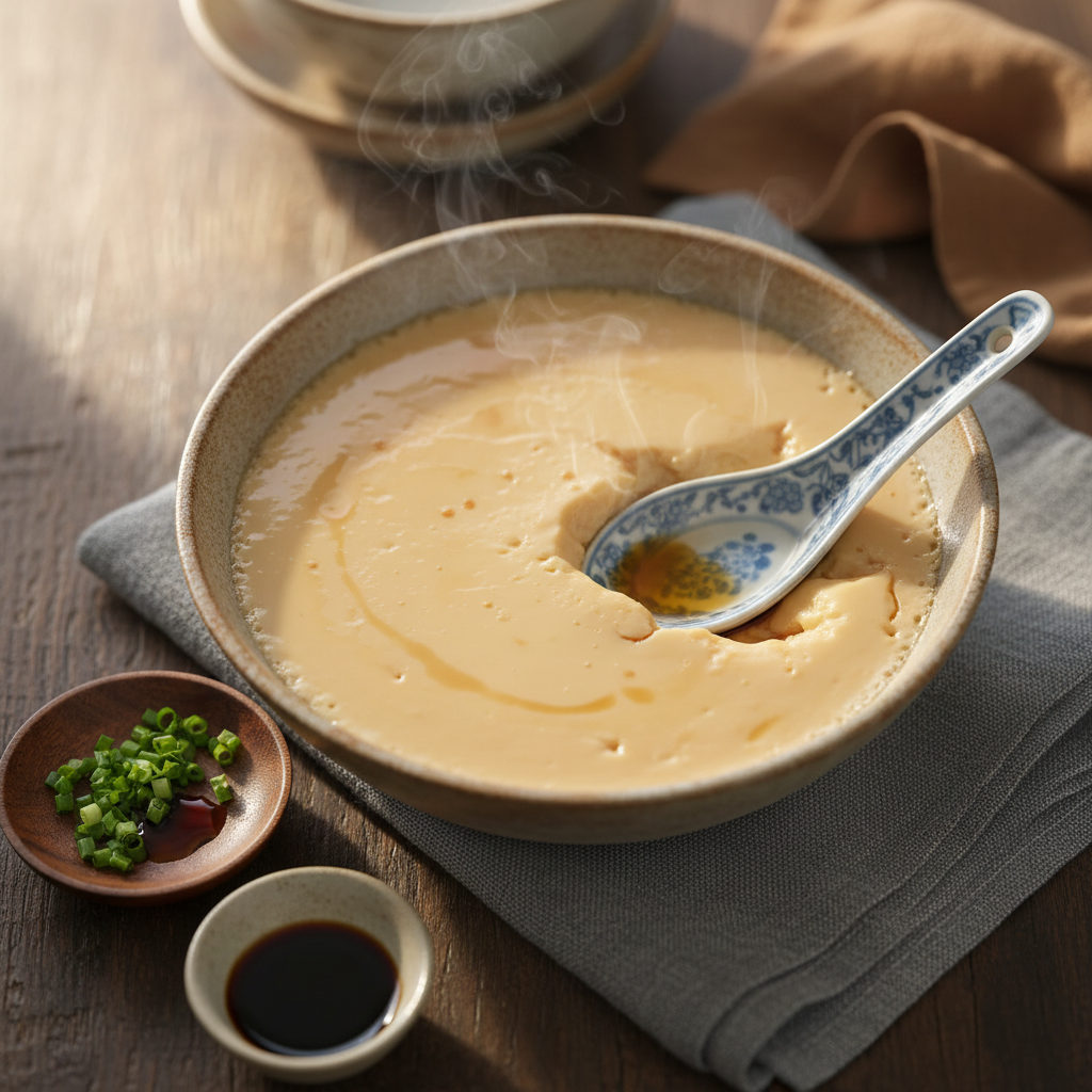Chinese Steamed Egg Custard: Silky, Savory, One Bowl