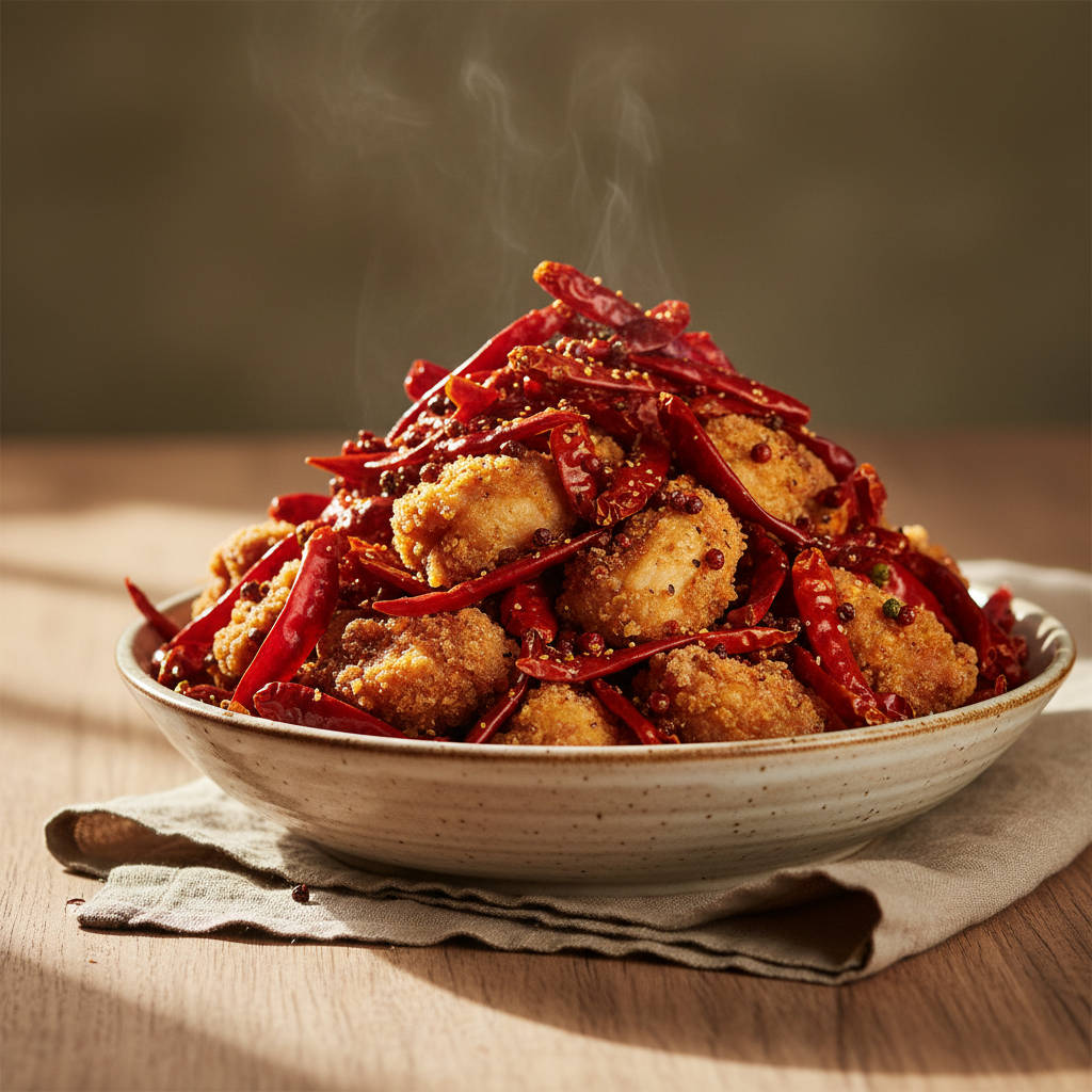 La Zi Ji: Chongqing Buried-in-Chilies Fried Chicken