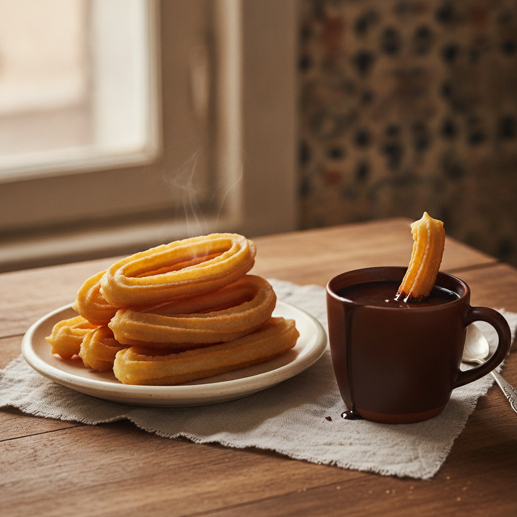 Churros con Chocolate — Madrid's Perfect Fried Dough and Drinking Chocolate