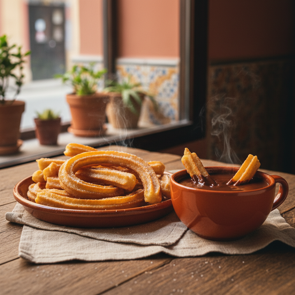 Churros con Chocolate