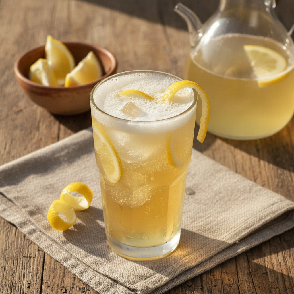 Refreshing Spanish Beer Shandy with Lemon