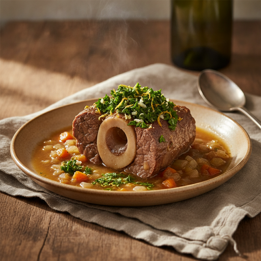 Classic Osso Buco alla Milanese with Gremolata