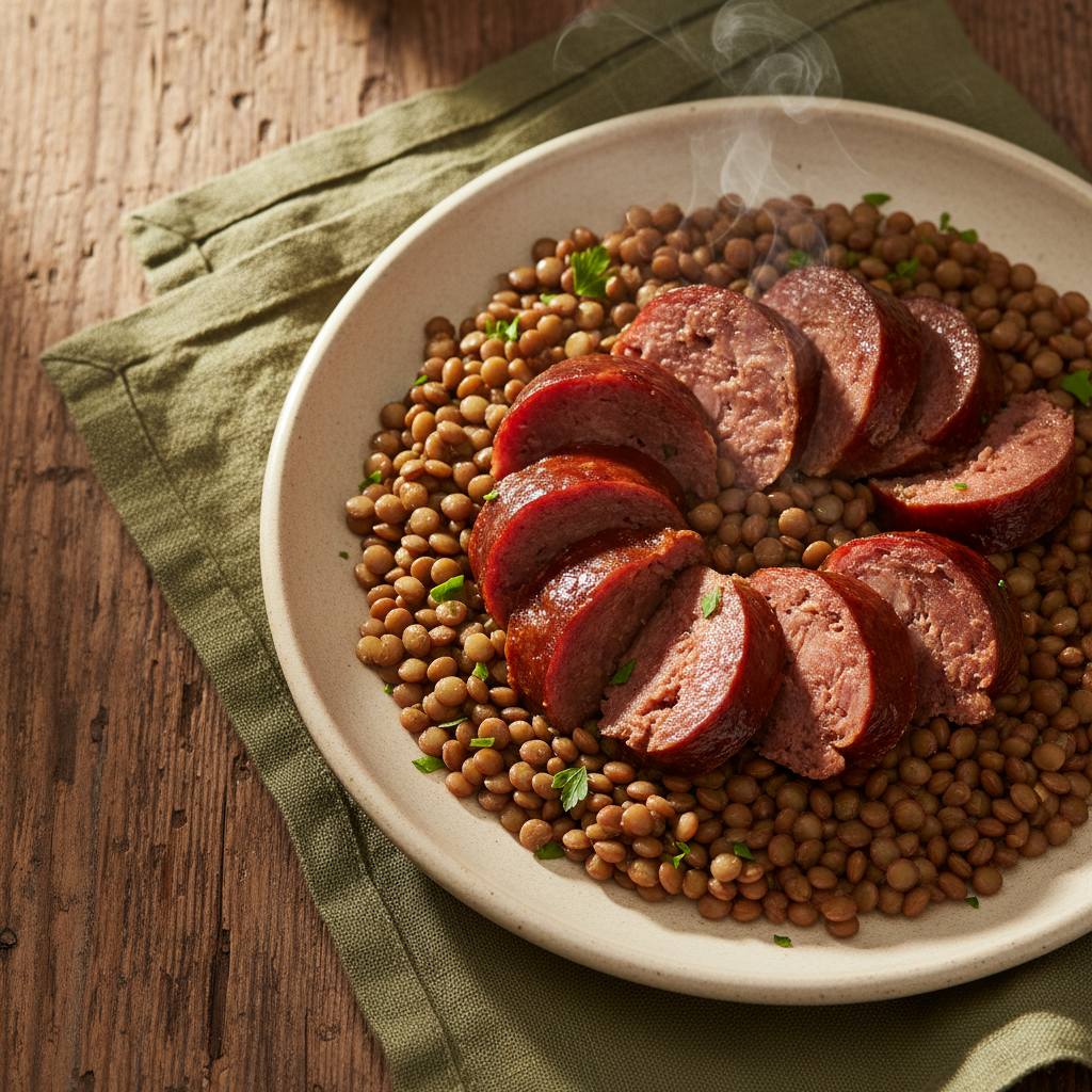 Cotechino con Lenticchie — the Dish Every Italian Eats at Midnight