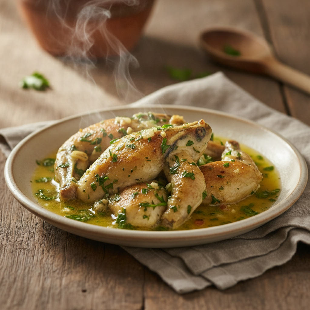 Garlic Parsley Butter Frog Legs