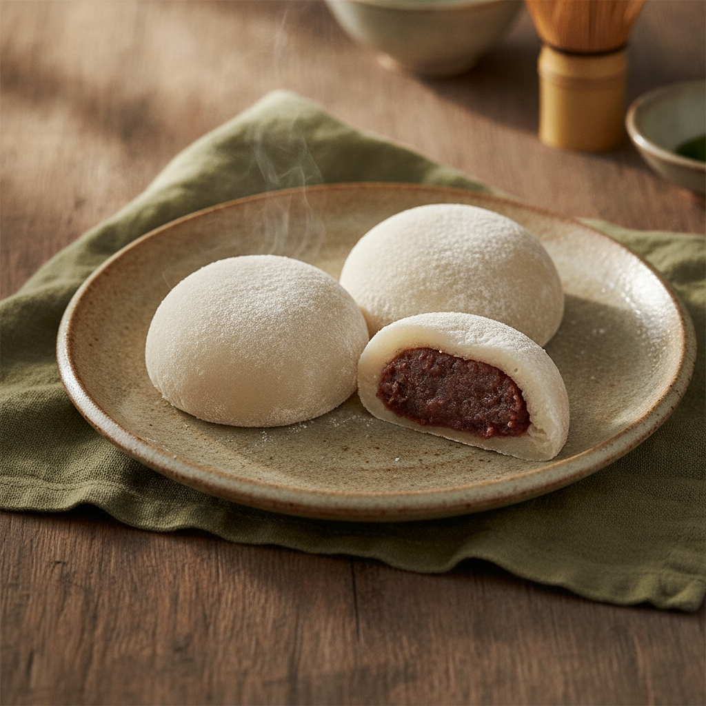 Soft Daifuku Mochi Sweet Rice Cake