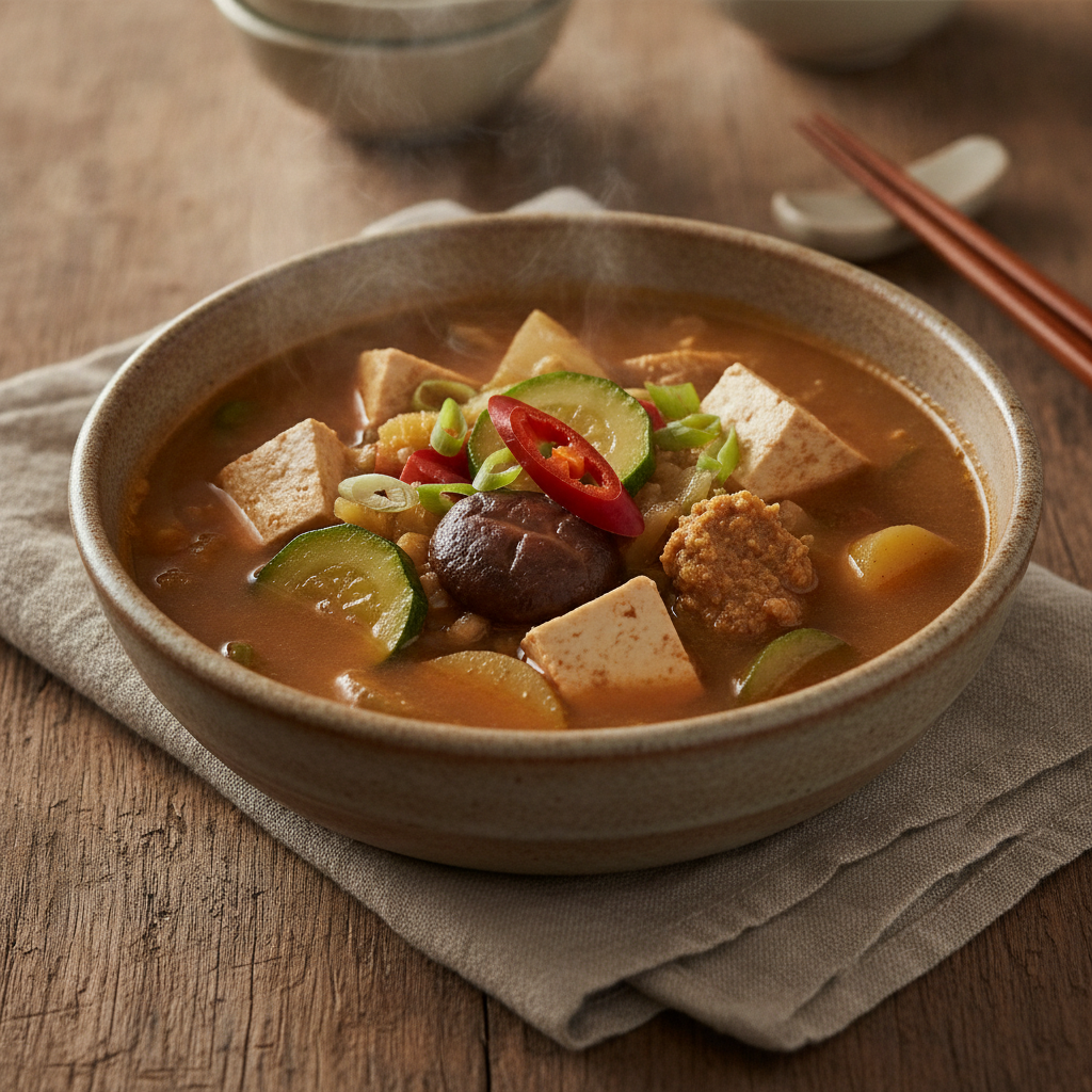 Fermented Soybean Paste Stew with Vegetables