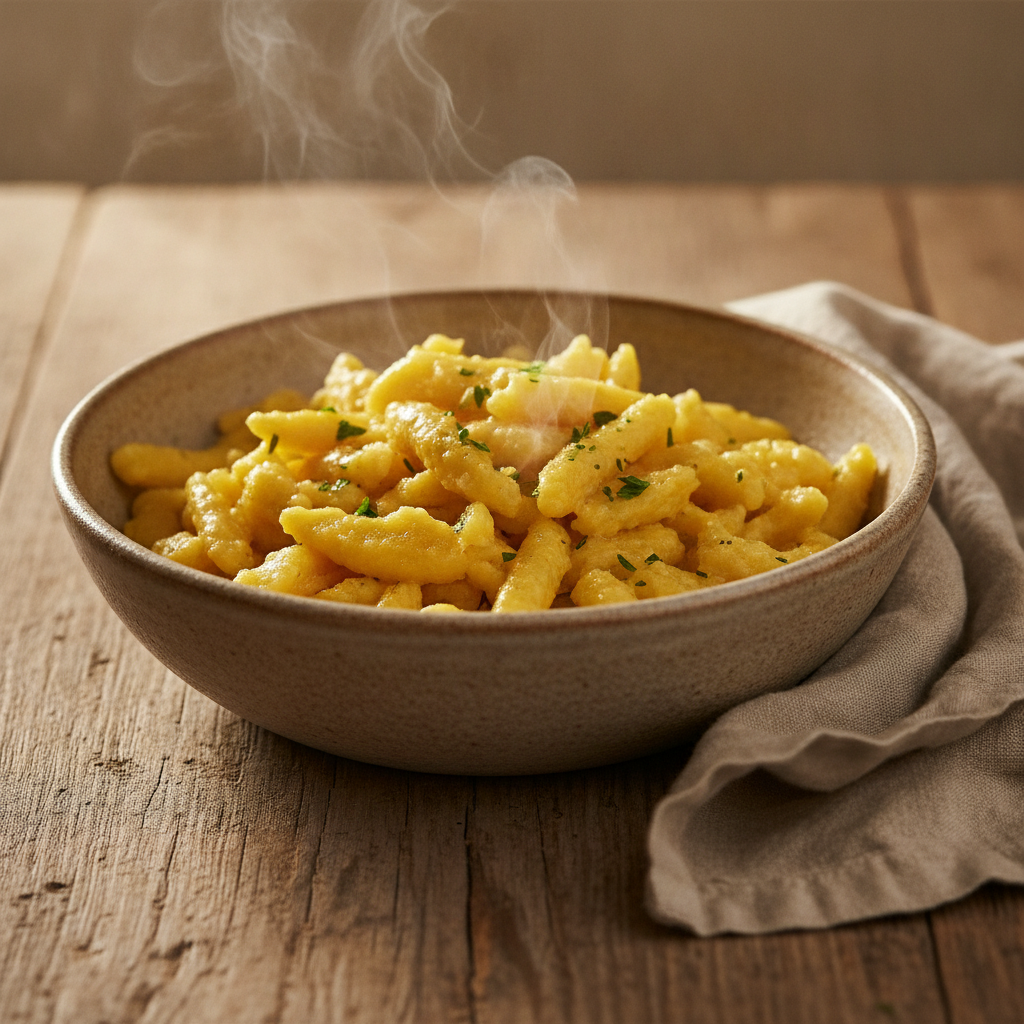 Simple German Egg Noodles with Butter
