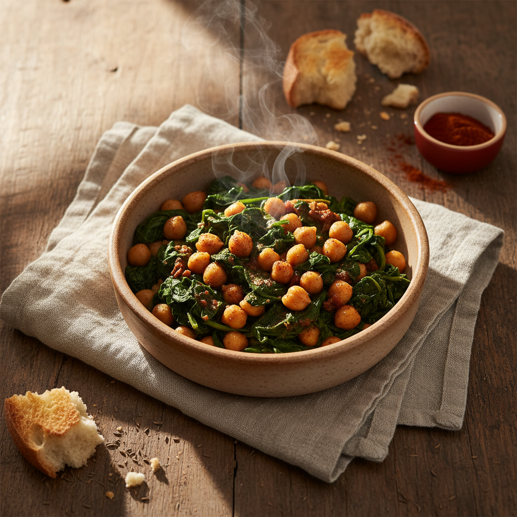 Espinacas con Garbanzos